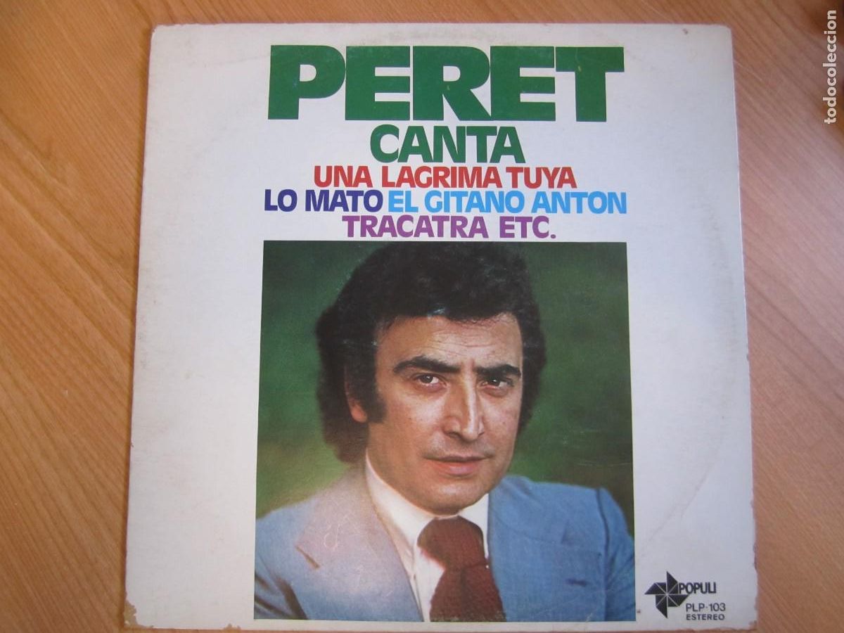 Discos de vinilo: disco vinilo peret canta una lagrima tuya