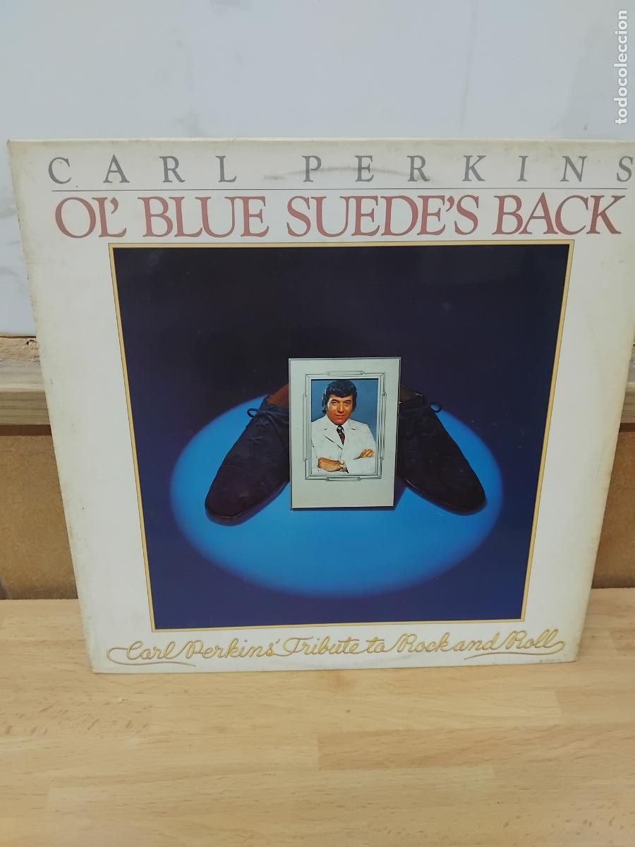 Discos de vinilo: CARL PERKINS. OL' BLUE SUEDE'S BACK. LP JET RECORDS 1978.