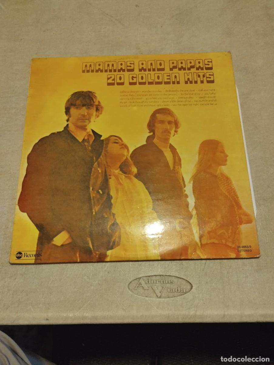 Discos de vinilo: MAMAS AND PAPAS DOBLE LP 20 GOLDEN HITS ESP.1977 PORTADA ABIERTA