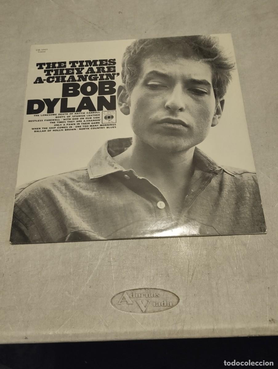 Discos de vinilo: BOB DYLAN LP THE TIMES THEY ARE A CHANGIN ESP.1982 ENCARTE LETRAS