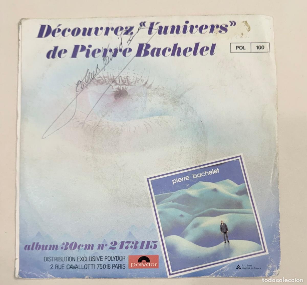 Discos de vinilo: Pierre Bachelet - Elle est dailleurs - Foto 2