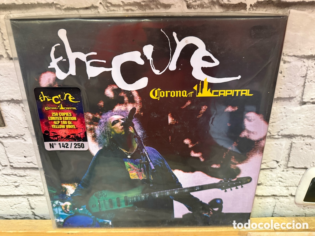 Discos de vinilo: THE CURE BOX SET 4xLP Corona Capital (Yellow Colour Vinyls 250 Numbered Copies) precintadp