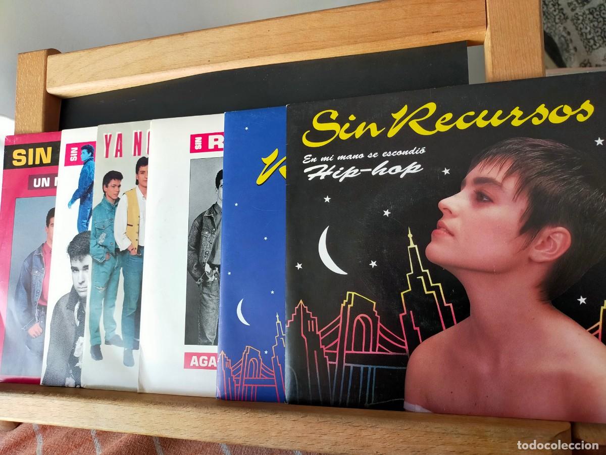 Discos de vinilo: SIN RECURSOS. LOTE DE 7 SINGLES. EMI ODEON. DE 1989 - 1990 - 1991
