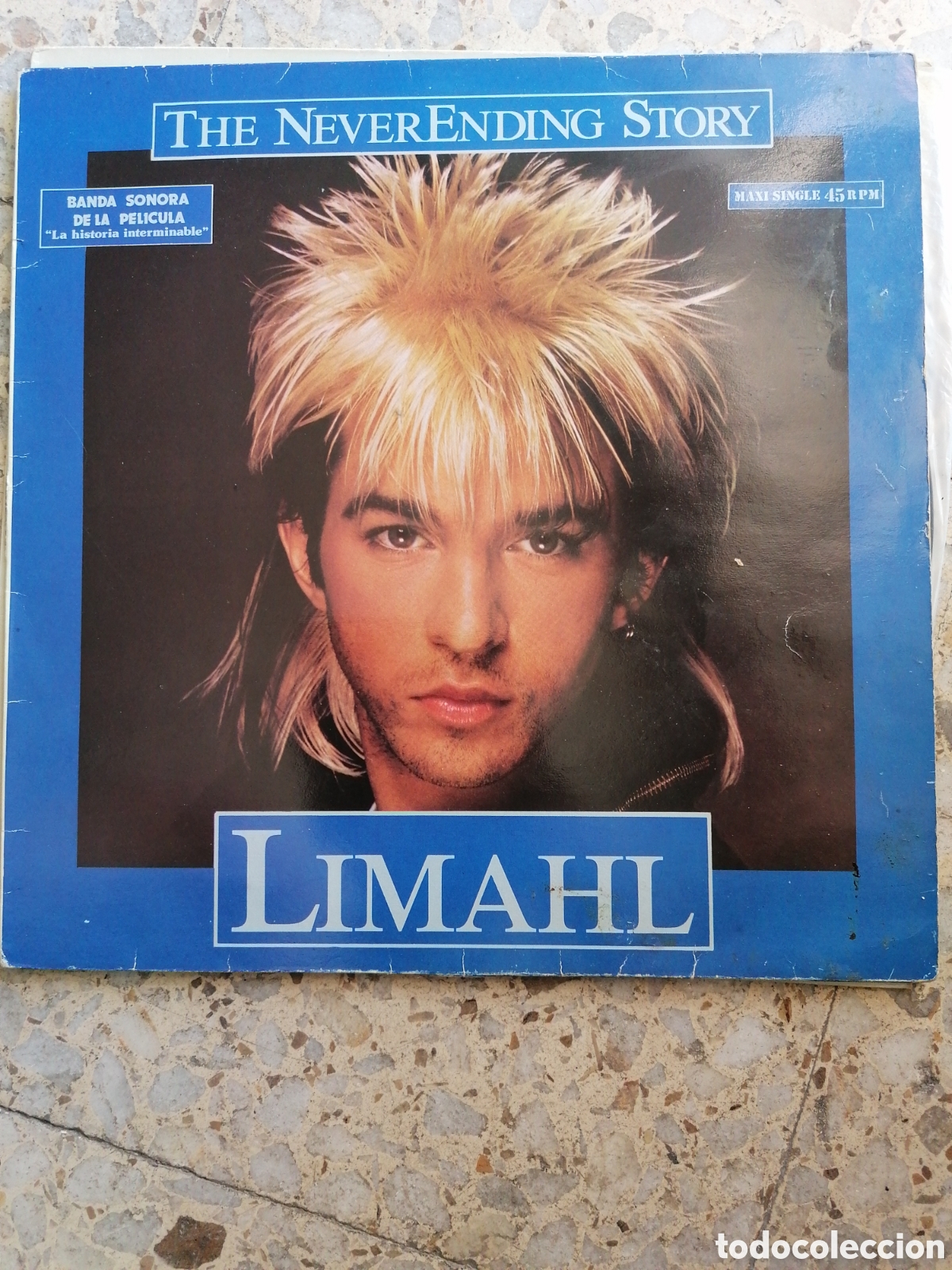 Discos de vinilo: MAXI SINGLE 12&rdquo; LIMAHL THE NEVERENDING STORY 1984 ESPA&Ntilde;A LA HISTORIA INTERMINABLE