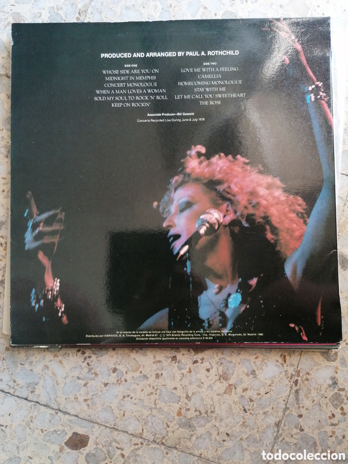 Discos de vinilo: LP LA ROSA BETTE MIDLER ALAN BATES 1980 ESPA&Ntilde;A INSERT - Foto 2