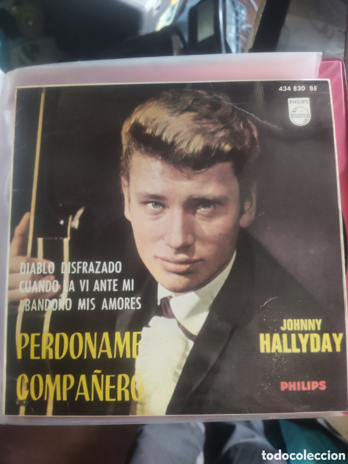 Discos de vinilo: Johnny hallyday perdoname compa&ntilde;ero