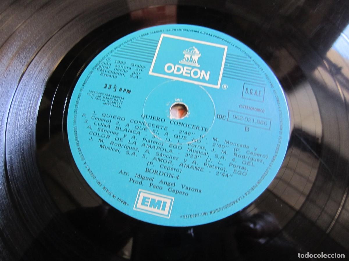 Discos de vinilo: disco vinilo bordon 4 quiero conocerte - Foto 3