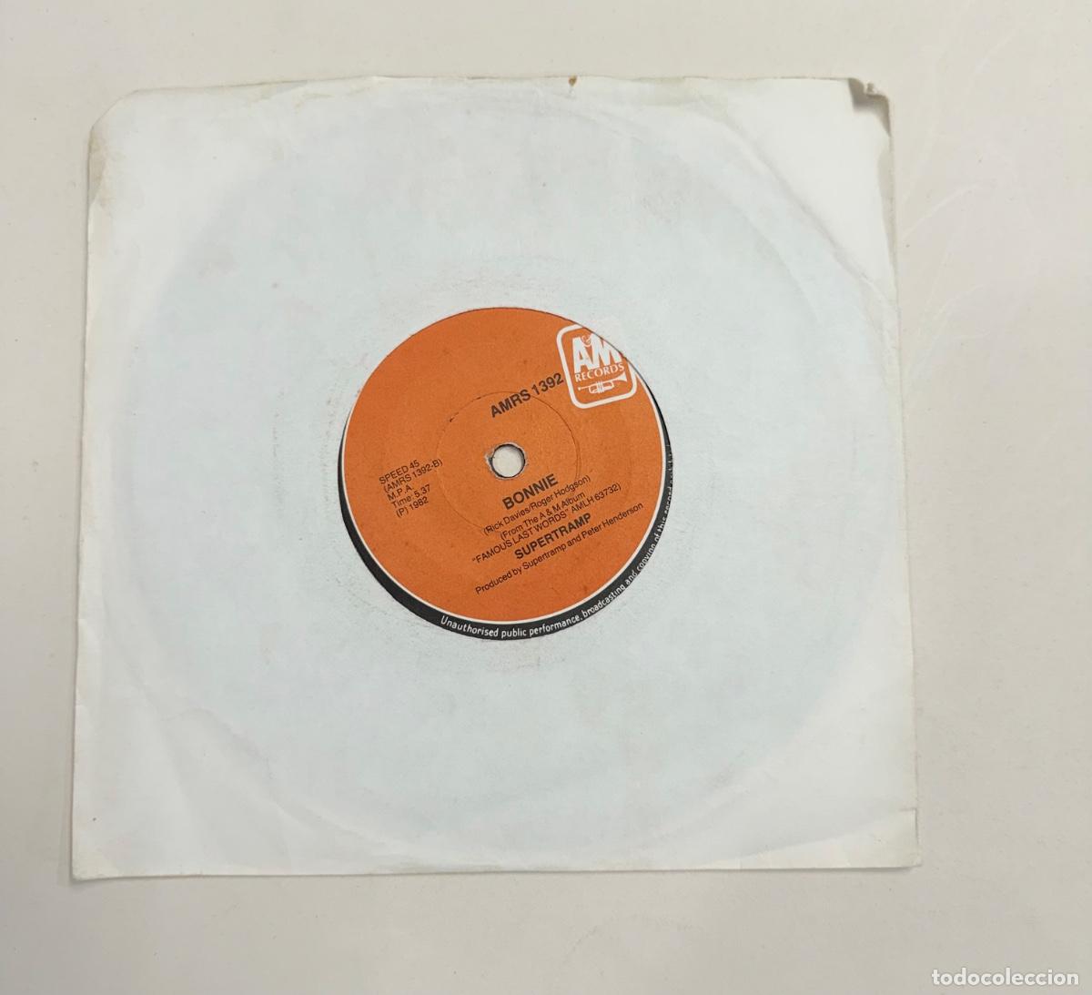 Discos de vinilo: Supertramp - Bonnie a&ntilde;o 1982 - Foto 1