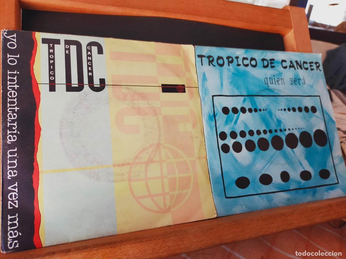 Discos de vinilo: TR&Oacute;PICO DE C&Aacute;NCER. LOTE DE 2 SINGLES. 2 TEMAS EN CADA DISCO. VIRGIN. 1984 - 1985