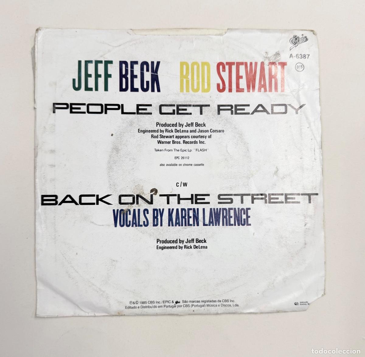 Discos de vinilo: Jeff Beck & Rod Stewart - People get ready - Foto 2