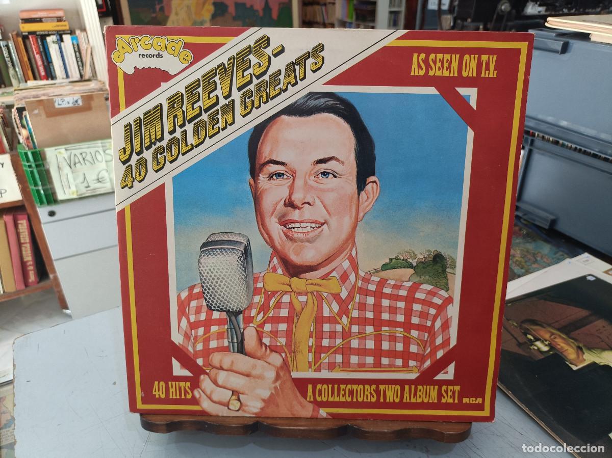 Discos de vinilo: Jim Reeves - 40 Golden Greats - Doble LP.