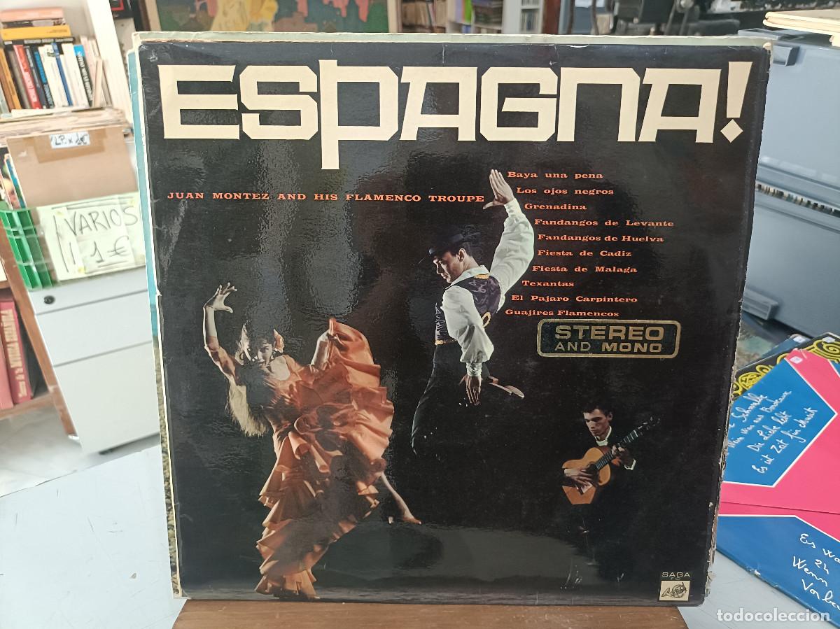 Discos de vinilo: Espagna! - Juan Montez and His Flamenco Troupe - LP. sello Saga Fid 1964