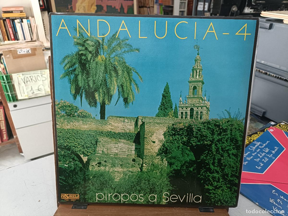 Discos de vinilo: Andaluc&iacute;a 4 - Piropos a Sevilla - LP. sello Pasarela 1986 (Sevillanas)