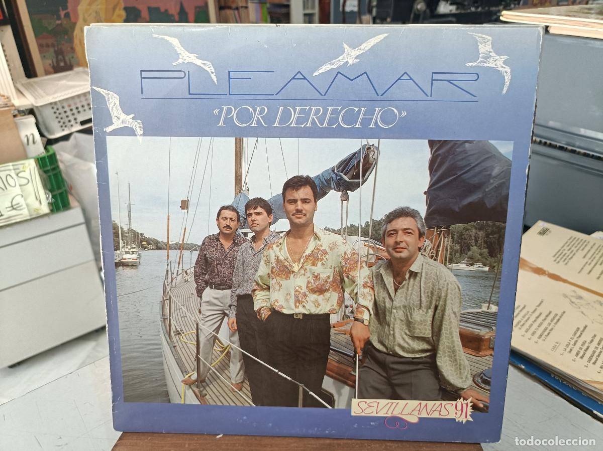 Discos de vinilo: Pleamar - Por Derecho - LP. sello Fonomusic 1990 (Sevillanas 91)