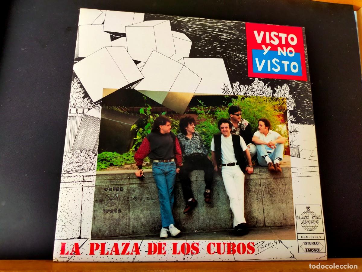 Discos de vinilo: VISTO Y NO VISTO. LA PLAZA DE LOS CUBOS. BLACK STAR RECORDS. 3 TEMAS. 1990