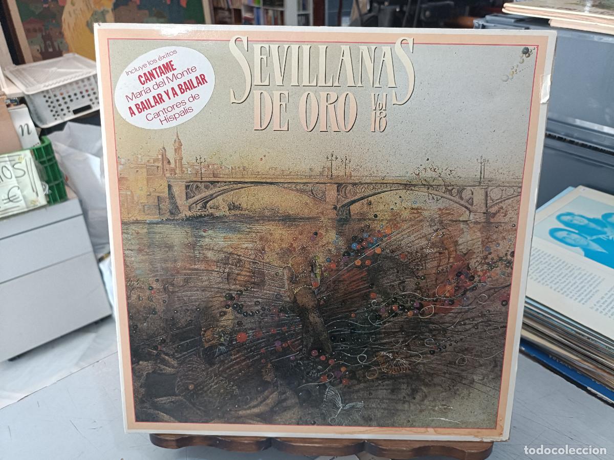 Discos de vinilo: Sevillanas de Oro, vol. 18 - Varios - Doble LP. sello Hispavox 1988