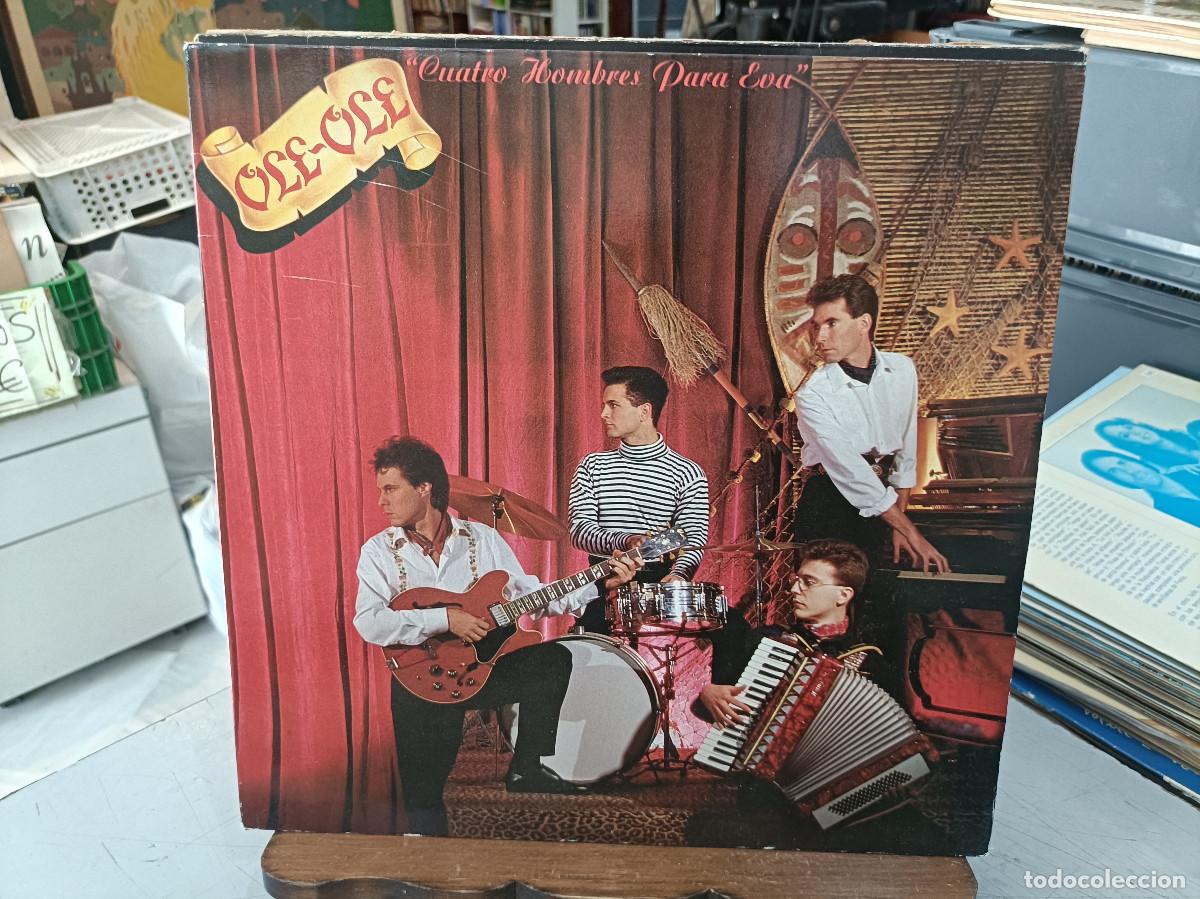 Discos de vinilo: Ole Ole - Cuatro hombres para Eva - LP. sello Hispavox 1988