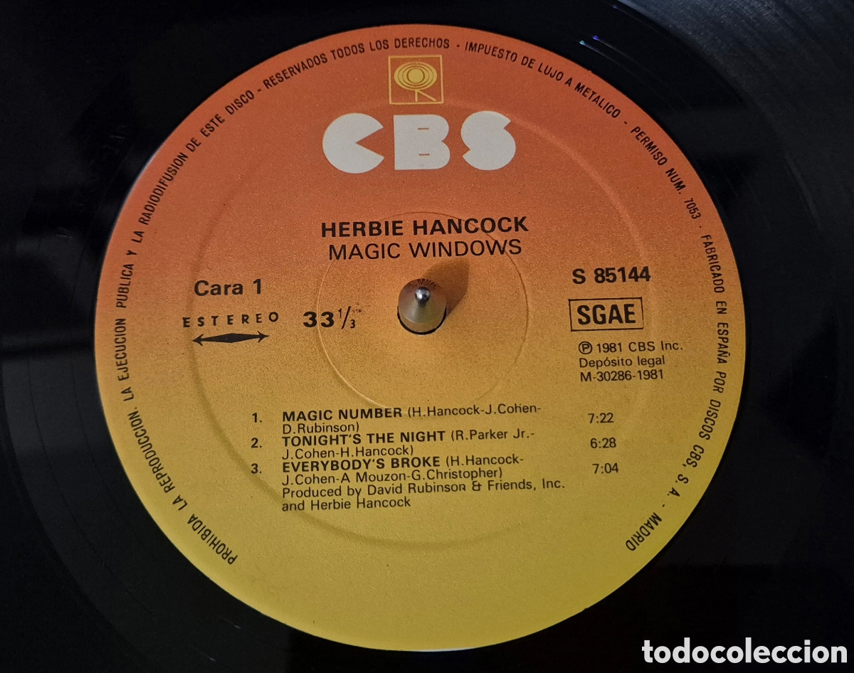 Discos de vinilo: Herbie Hancock &ndash; Magic Windows LP - Foto 4