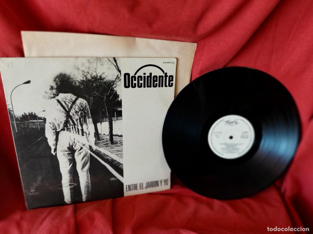 Discos de vinilo: LP OCCIDENTE ,ENTRE EL JARDIN Y YO 1987 ( PEDIDOS M&Iacute;NIMOS 10 &euro; ) CAJA N.&ordm; 3 - LP