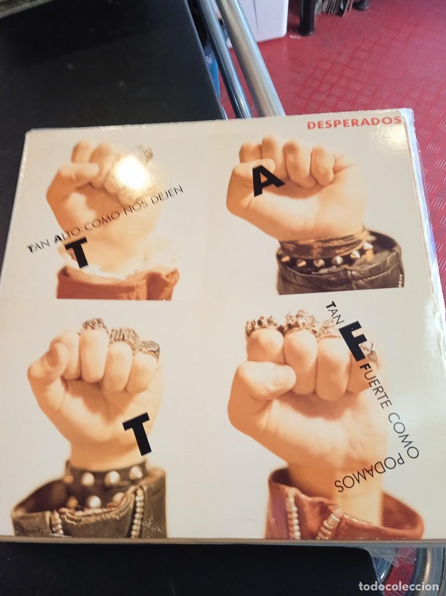 Discos de vinilo: DESPERADOS - TAN ALTO COMO NOS DEJEN, TAN FUERTE COMO PODAMOS. LP FIRMADO POR LOS MIEMBROS DEL GRUPO