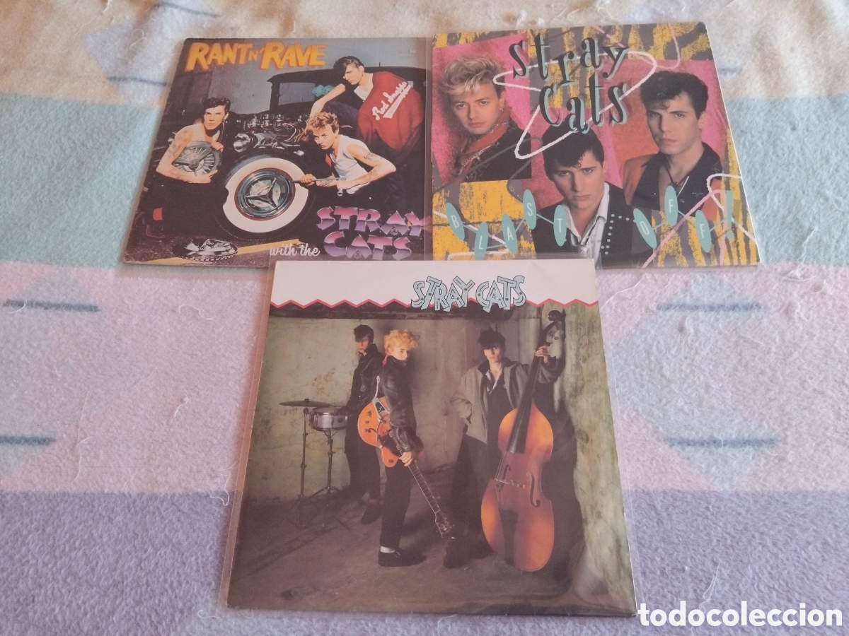 Discos de vinilo: Lote Stray Cats (vinilos)