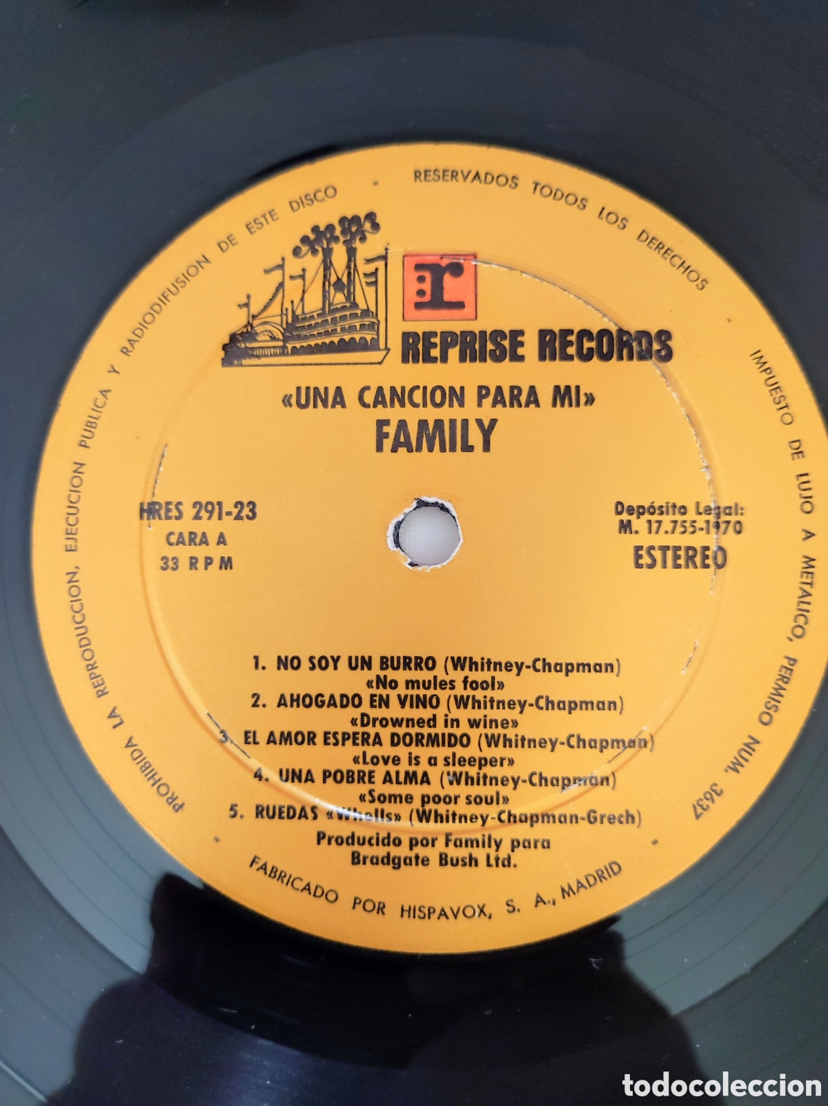 Discos de vinilo: FAMILY - A SONG FOR ME - Foto 3