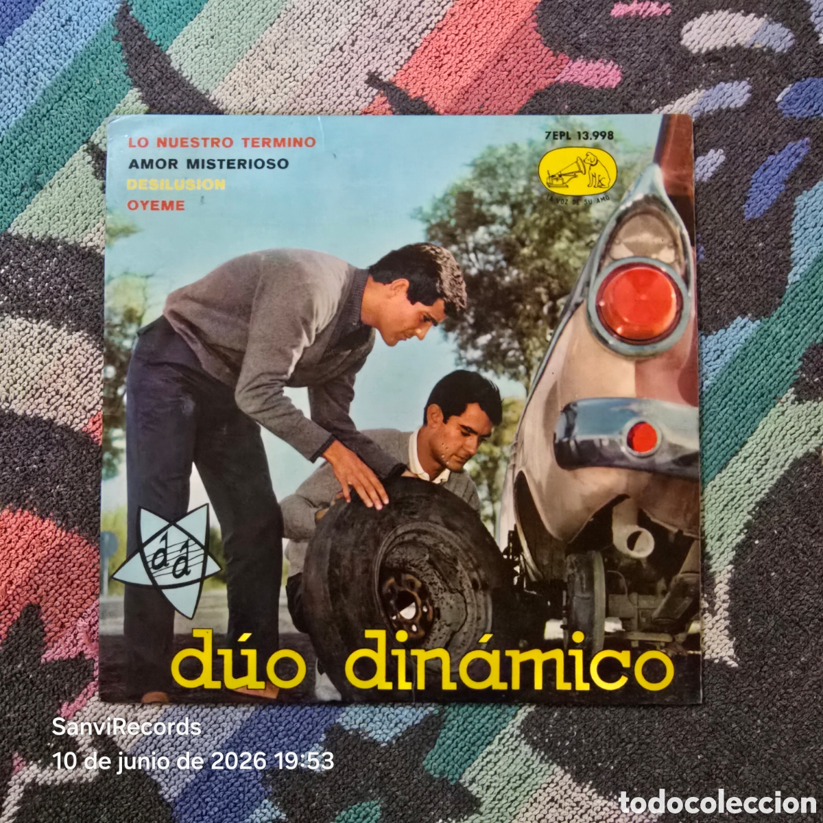 Discos de vinilo: [EP] D&Uacute;O DIN&Aacute;MICO: LO NUESTRO TERMIN&Oacute;... (LA VOZ DE SU AMO) (1963)