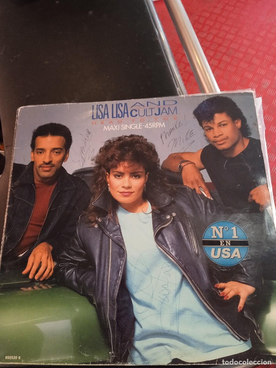Discos de vinilo: LISA LISA AND CULT JAM- HEAD TO TOE. MAXISINGLE. FIRMADO POR ELLOS