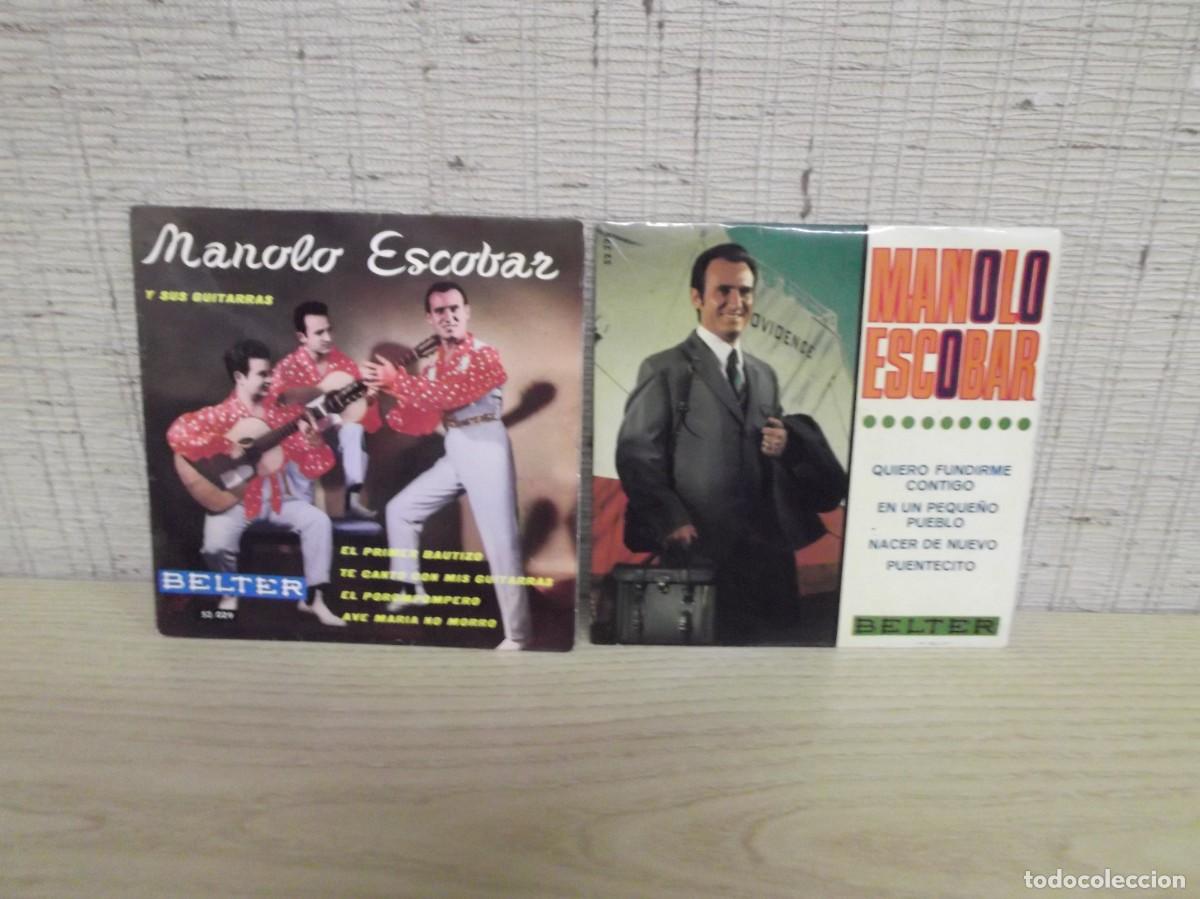 Discos de vinilo: Lote dos discos de vinilo de Manolo Escobar.Belter 52.029 / 52.228
