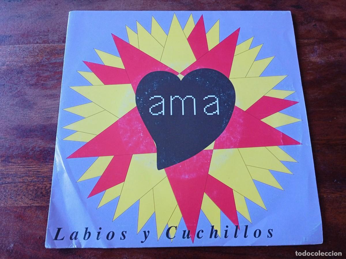 Discos de vinilo: Ama - Labios y cuchillos - Single original Jammin' Records 1992