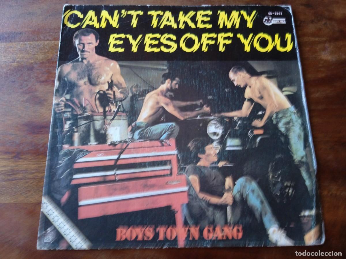 Discos de vinilo: Boys town gang - Can't take my eyes off you 2 versiones - Single original Hispavox 1982