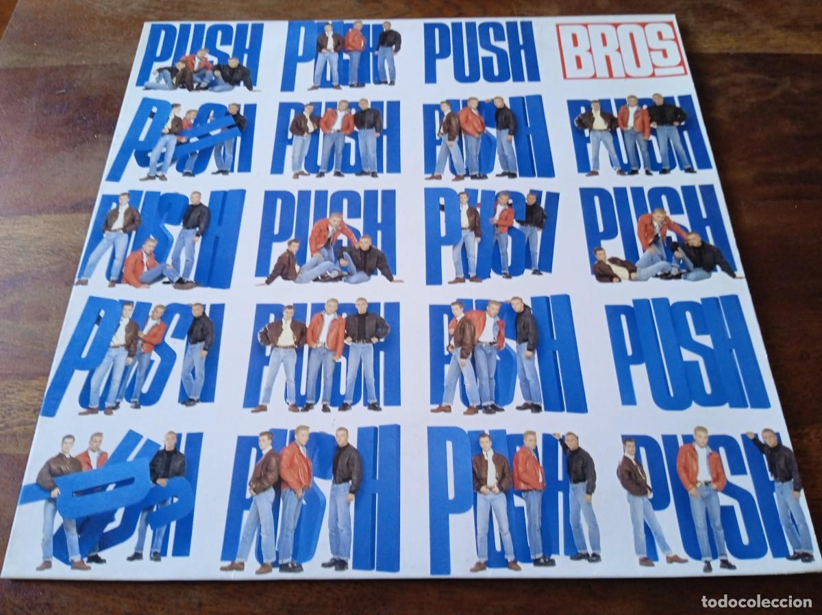 Discos de vinilo: Bros - Push - Lp original CBS Espa&ntilde;a 1988 encarte y letras Promocional