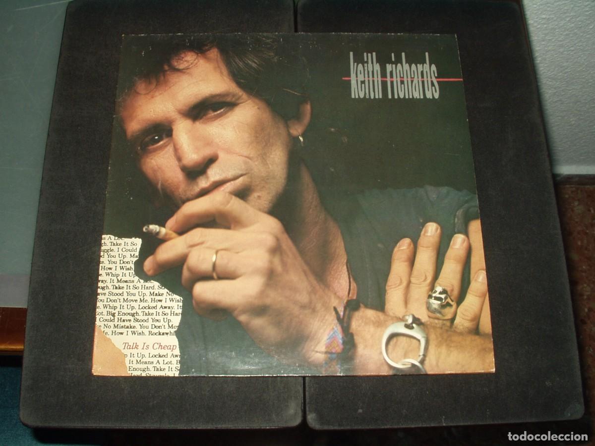 Discos de vinilo: KEIT RICHARDS LP TALK IS CHEAP ROLLING STONES. - Foto 1