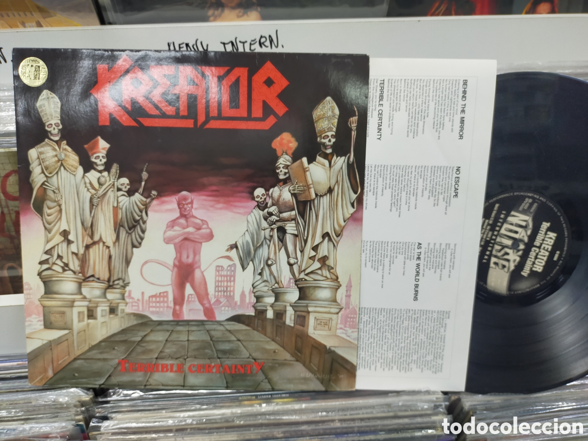 Discos de vinilo: Kreator LP terrible certainty 1987 - Foto 1