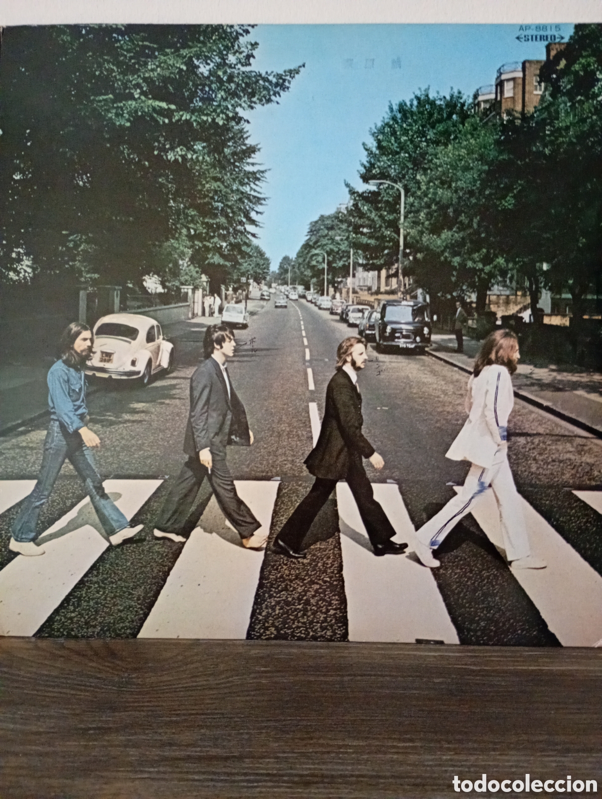 Discos de vinilo: The Beatles, Abby Road, Made in Japan, primera edici&oacute;n 1969.