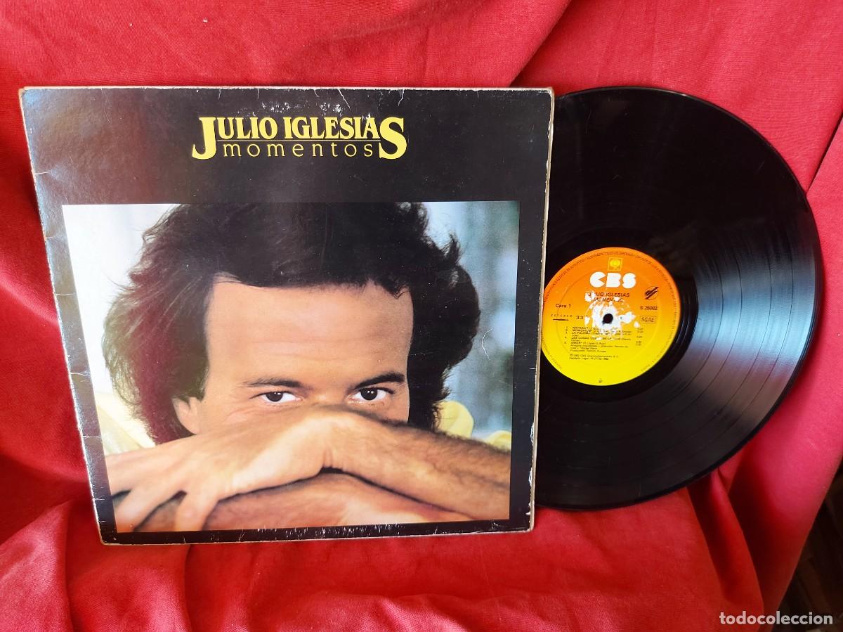 Discos de vinilo: LP JULIO IGLESIAS MOMENTOS 1982 ( PEDIDOS M&Iacute;NIMOS 10 &euro; ) CAJA N.&ordm; 3 - LP