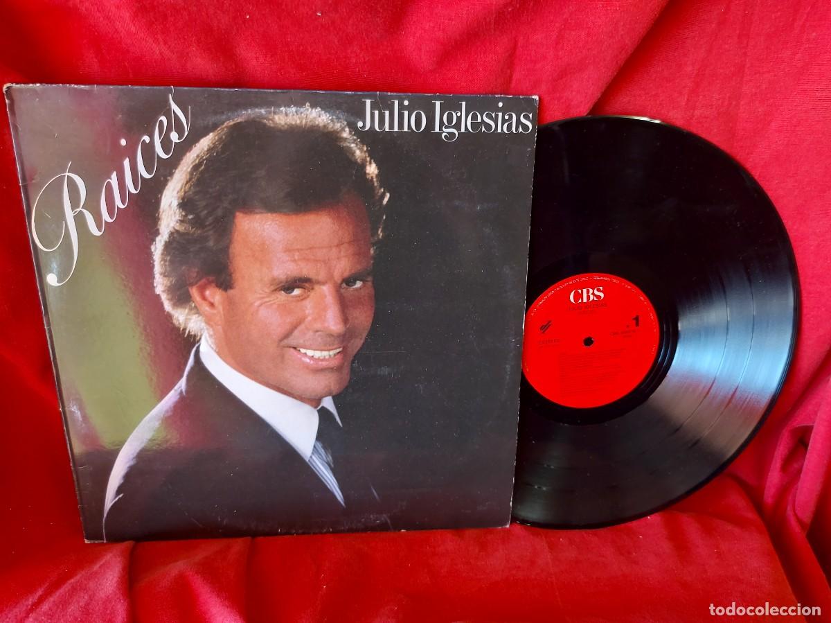 Discos de vinilo: LP JULIO IGLESIAS RA&Iacute;CES 1989 ( PEDIDOS M&Iacute;NIMOS 10 &euro; ) CAJA N.&ordm; 3 - LP
