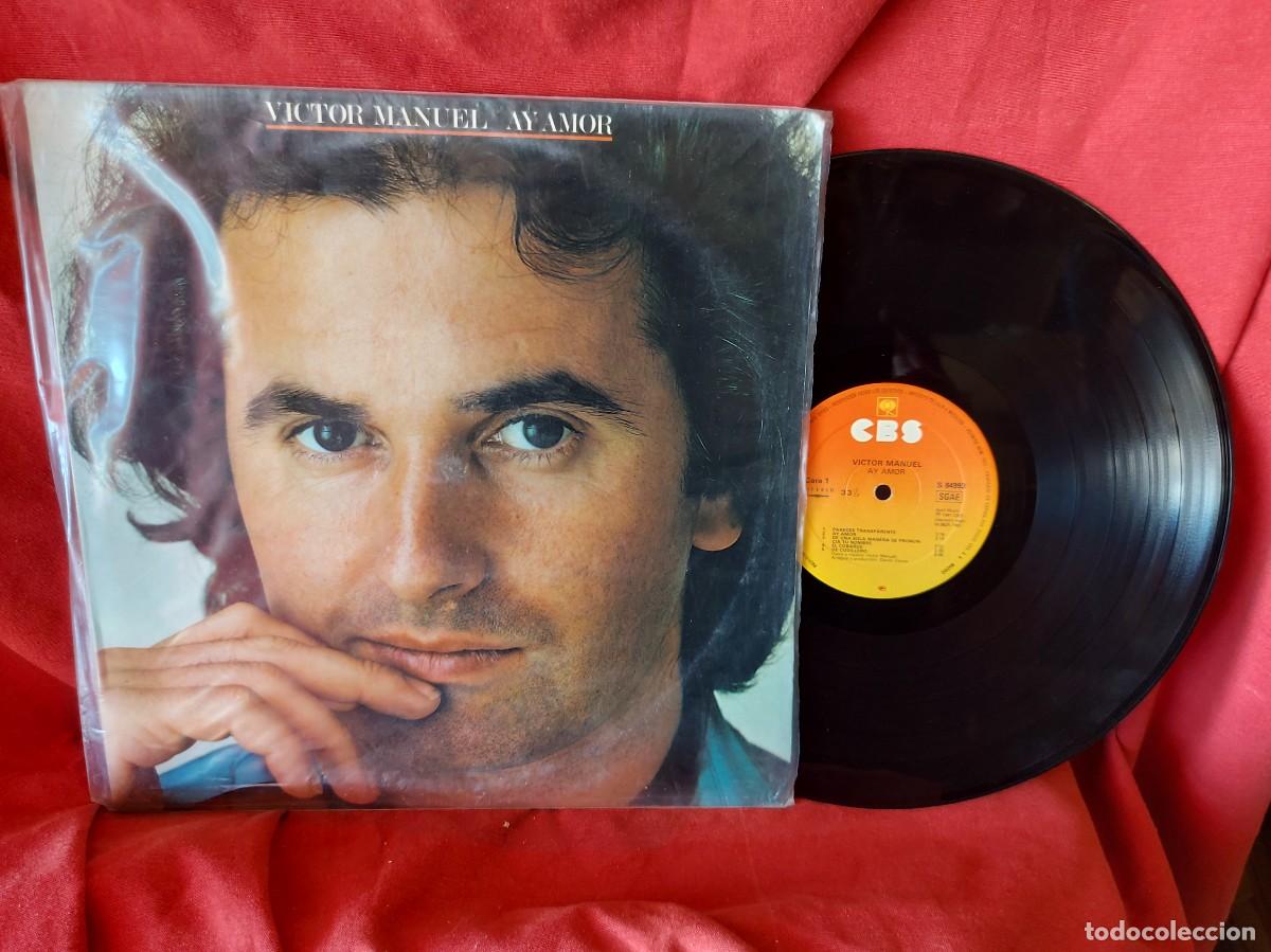 Discos de vinilo: LP VICTOR MANUEL AY AMOR 1981 ( PEDIDOS M&Iacute;NIMOS 10 &euro; ) CAJA N.&ordm; 3 - LP