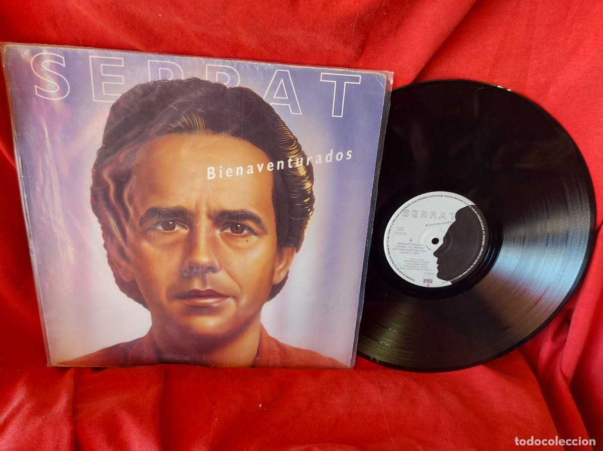 Discos de vinilo: LP JOAN MANUEL SERRAT BIENAVENTURADOS 1987 ( PEDIDOS M&Iacute;NIMOS 10 &euro; ) CAJA N.&ordm; 3 - LP