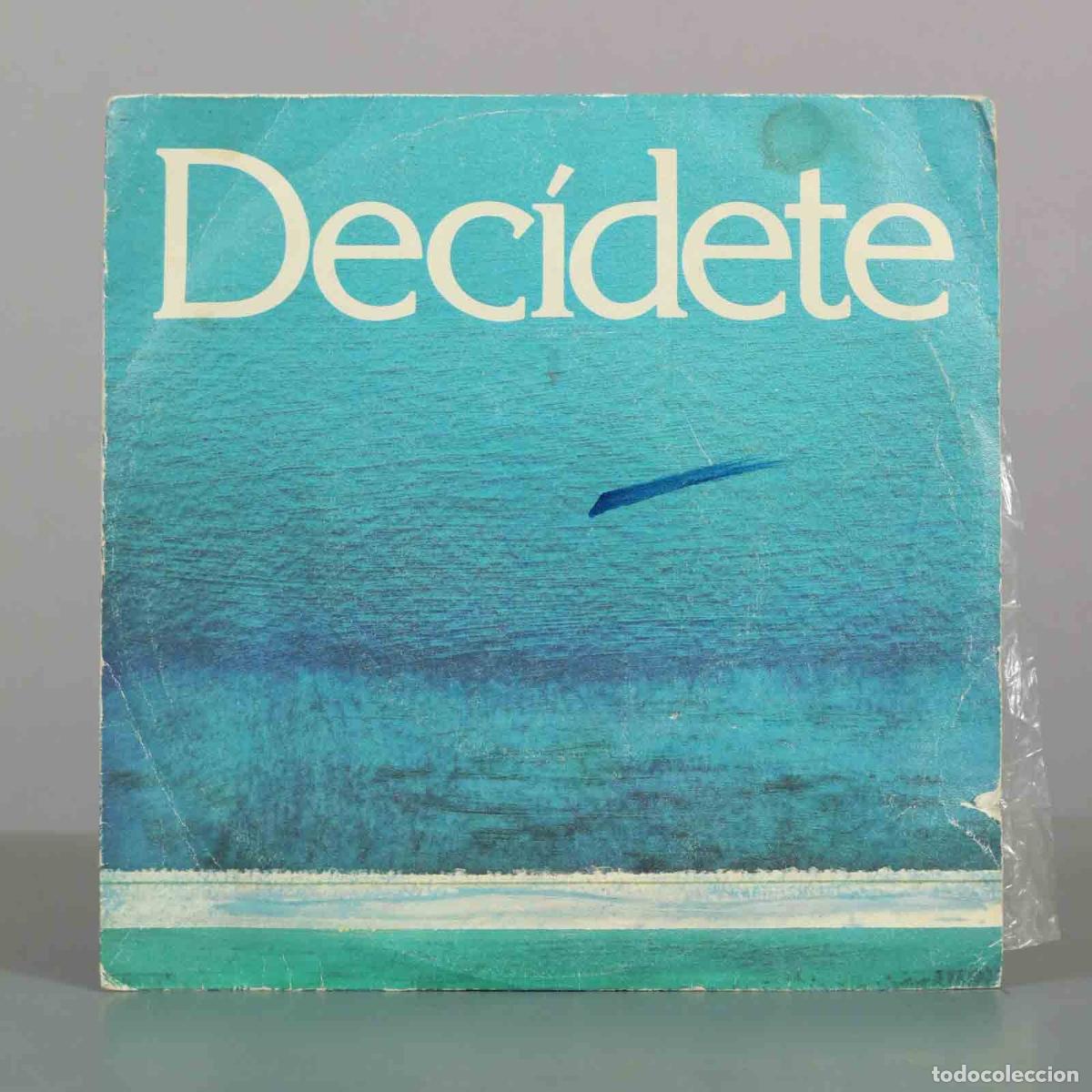 Discos de vinilo: SINGLE. Dec&iacute;dete - Coalici&oacute;n Democr&aacute;tica - Juan A. G. Reyz&aacute;bal