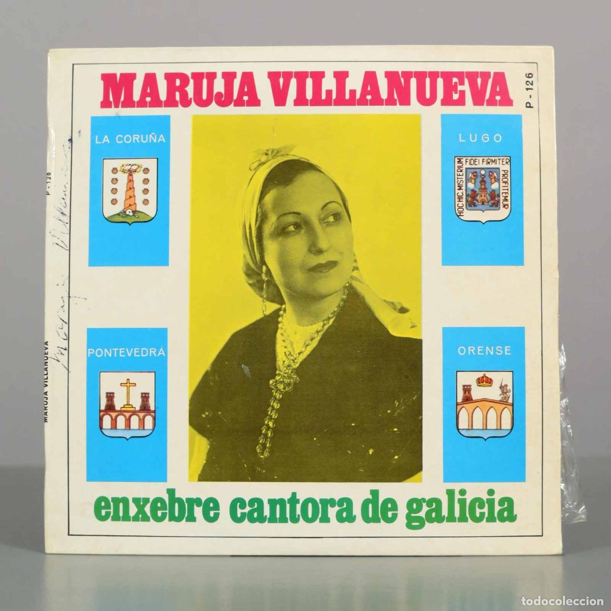 Discos de vinilo: EP. Enxebre Cantora de Galicia - Maruja Villanueva