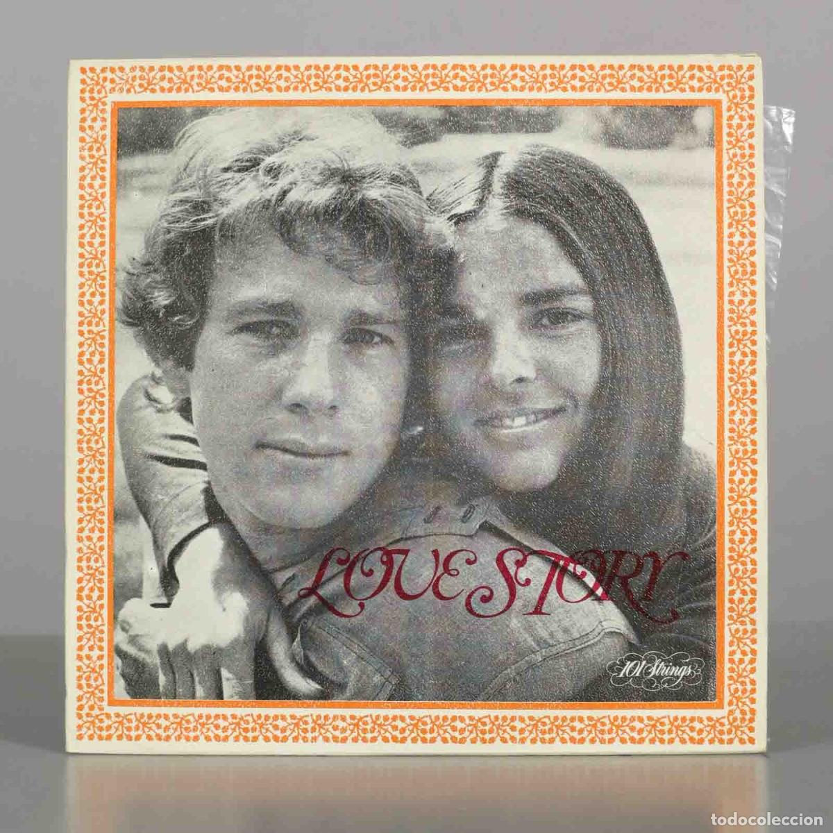 Discos de vinilo: SINGLE. Love Story - Francis Lai, Ali MacGraw, Ryan O&acute;Neal, 101 Strings Orchestra