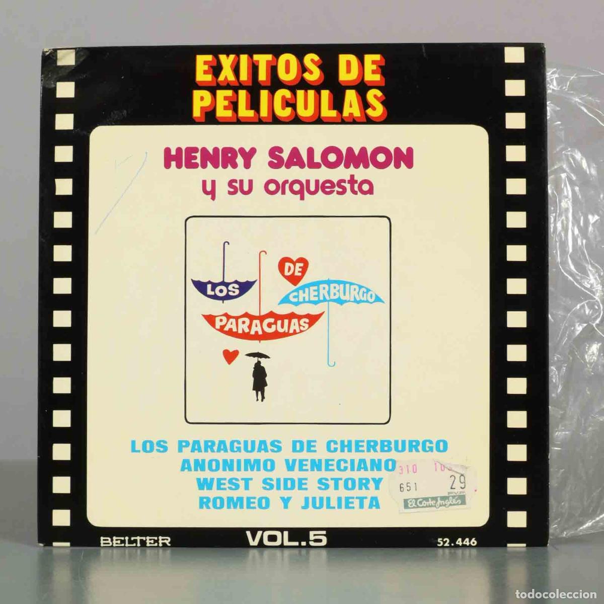 Discos de vinilo: SINGLE. Grandes &Eacute;xitos De Pel&iacute;culas Vol. 5 - Henry Salomon y su Orquesta