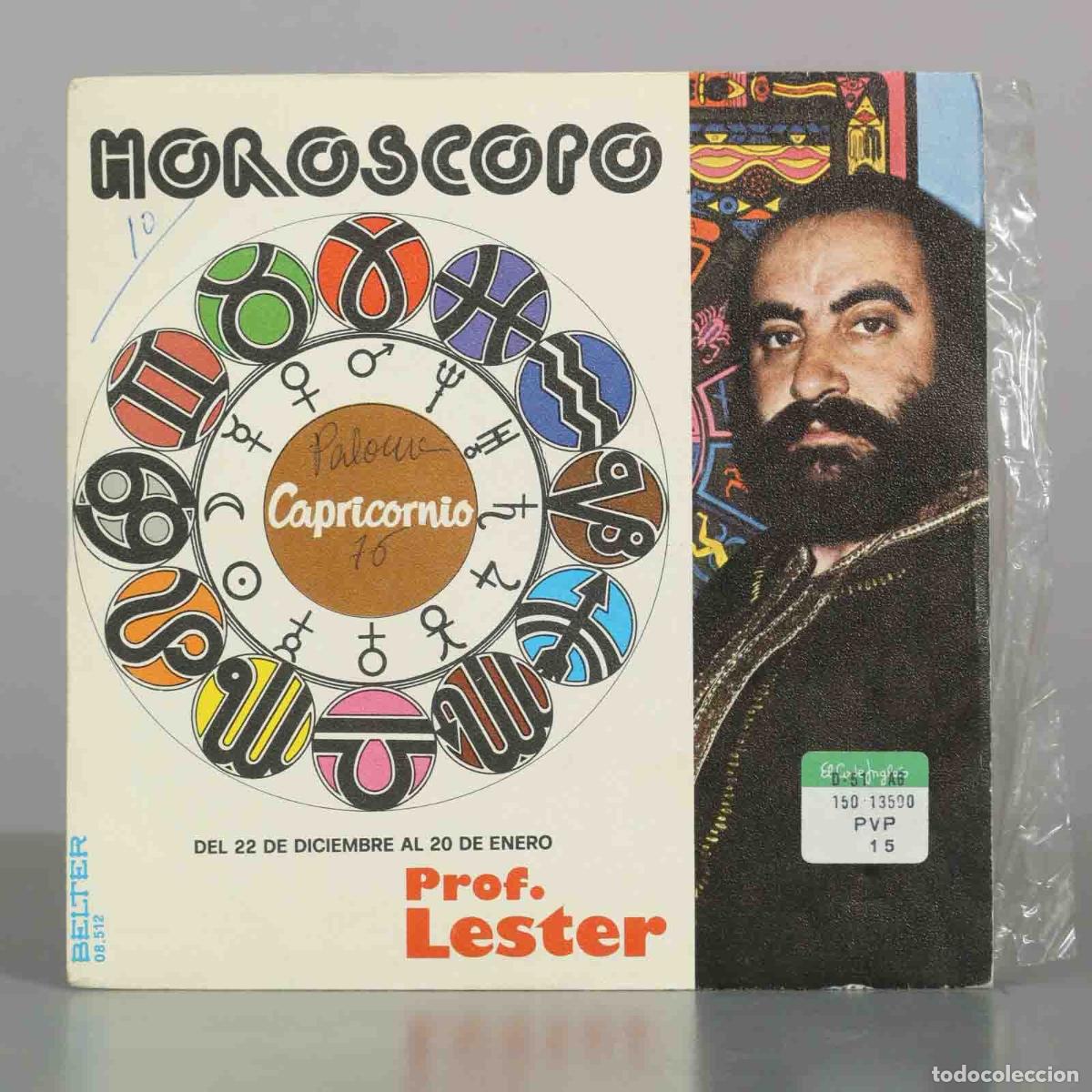 Discos de vinilo: SINGLE. Hor&oacute;scopo Capricornio - Prof. Lester - Foto 1