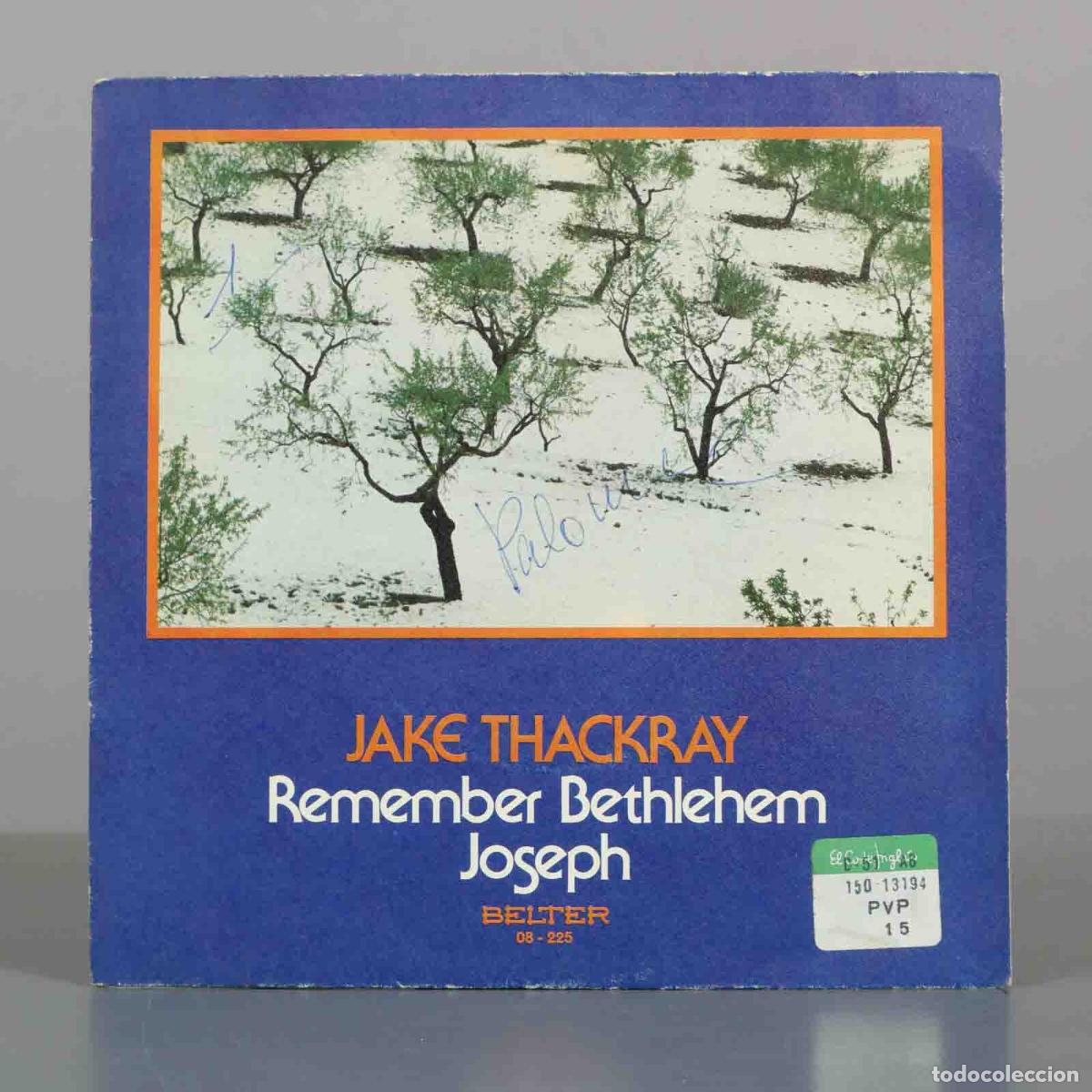 Discos de vinilo: SINGLE. Jake Thackray - Remember Bethlehem / Joseph - Belter