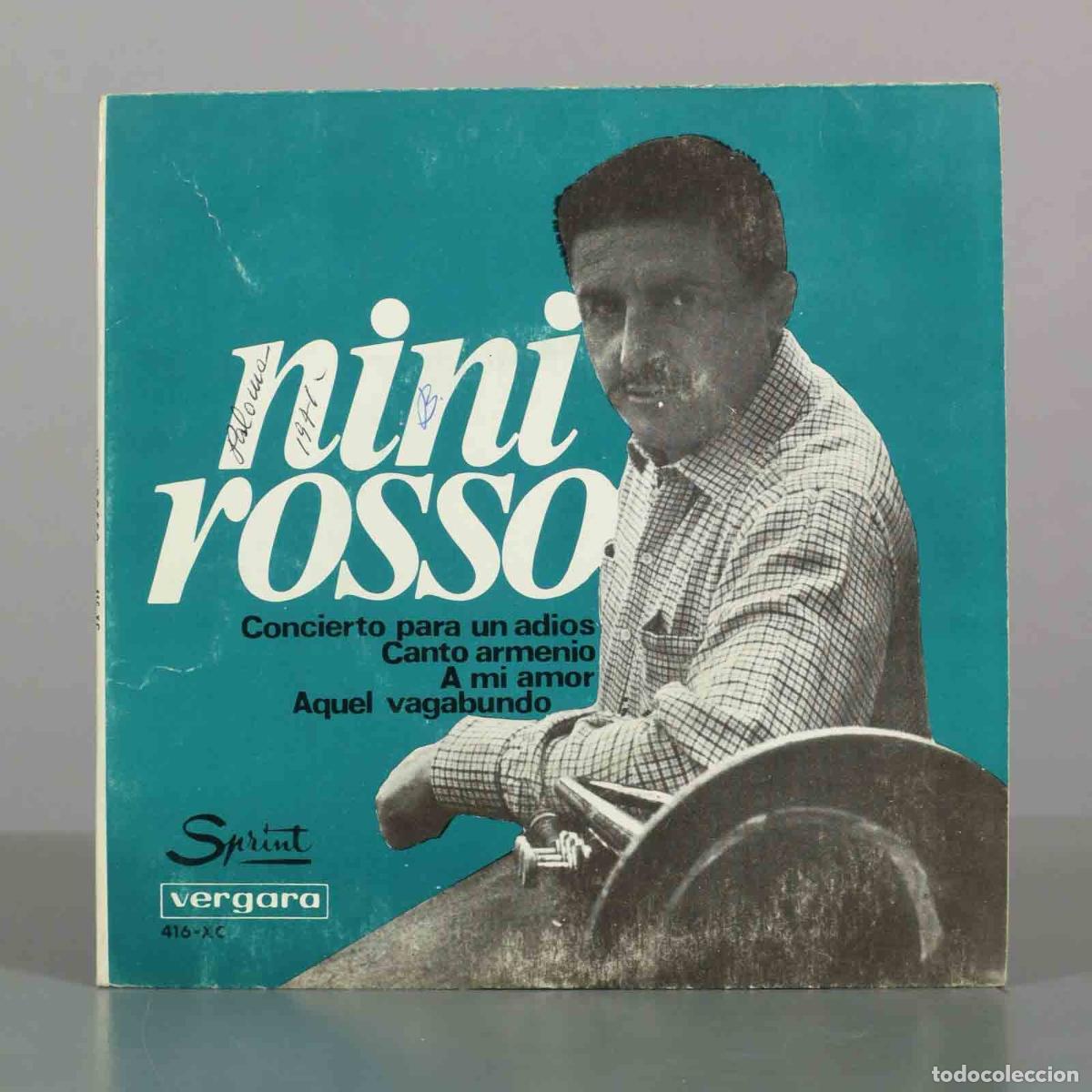 Discos de vinilo: EP. Concierto para un adi&oacute;s / Canto armenio / A mi amor / Aquel vagabondo - Nini Rosso