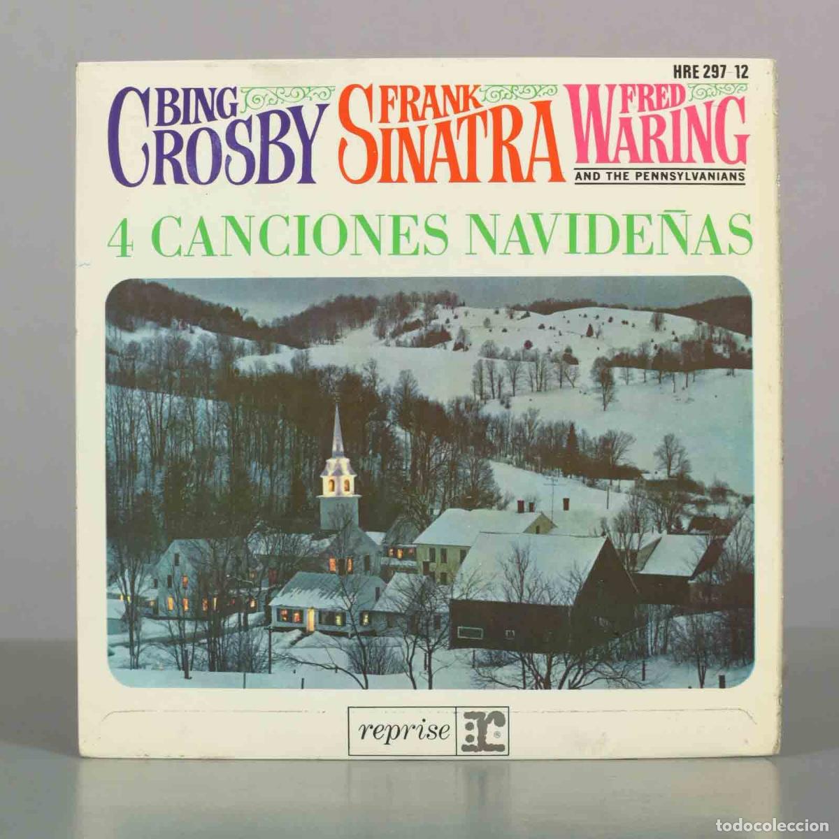 Discos de vinilo: EP. 4 Canciones Navide&ntilde;as - Bing Crosby, Frank Sinatra, Fred Waring and The Pennsylvanians