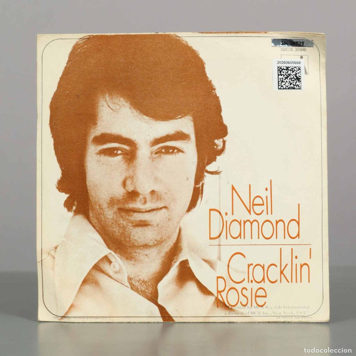 Discos de vinilo: SINGLE. Cracklin&acute; Rosie - Neil Diamond - Foto 2