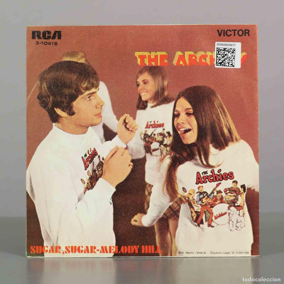 Discos de vinilo: SINGLE. Sugar, sugar - Melody Hill - The Archies - Foto 2