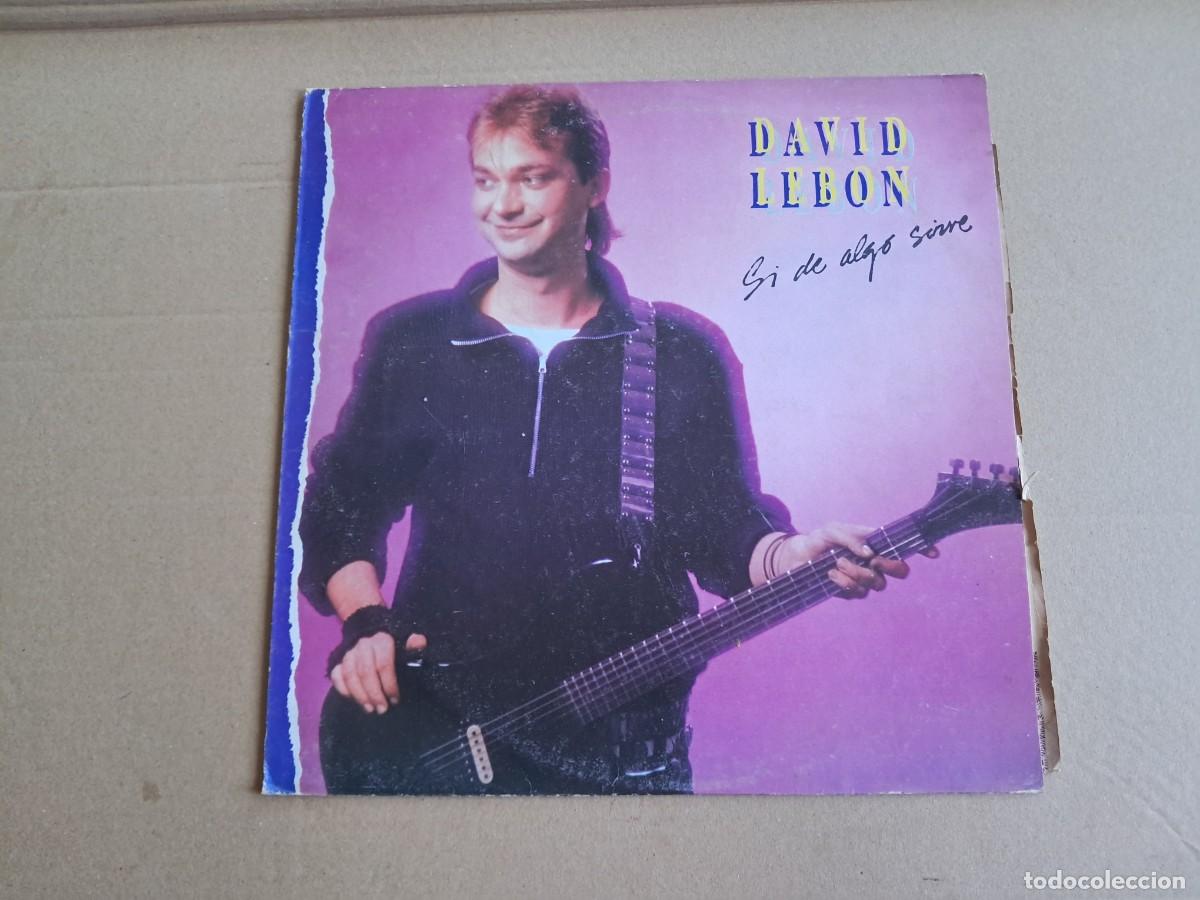 Discos de vinilo: DAVID LEBON ( EX PESCADO RABIOSO ) - SI DE ALGO SIRVE LP 1985 EDICION ARGENTINA